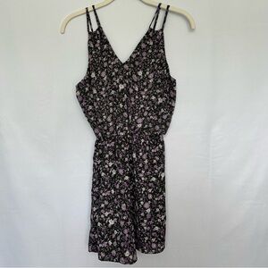 Miami‎ Green with Purple Floral Patterned Romper